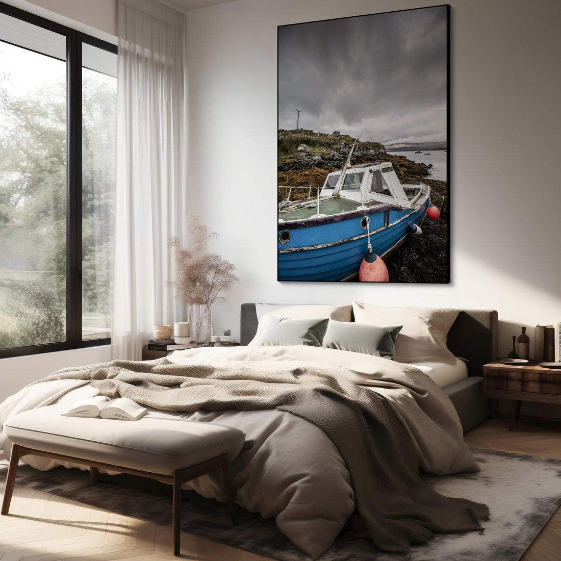 Gestrande vissersboot - AkoestischeMuur