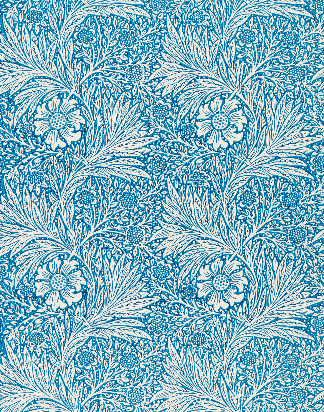 Akoestisch schilderij met Goudsbloemen – patroonkunst