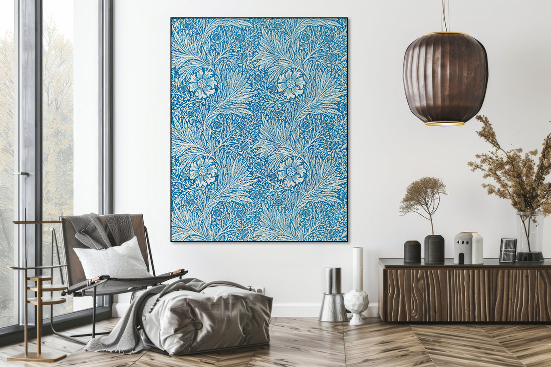 Akoestisch schilderij met Goudsbloemen – patroonkunst