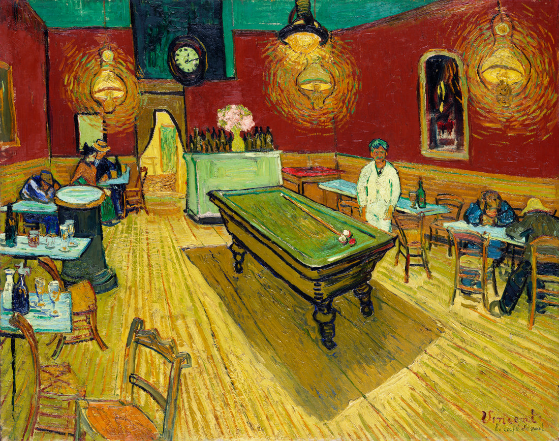 Akoestisch schilderij met Het nachtcafé – Van Gogh