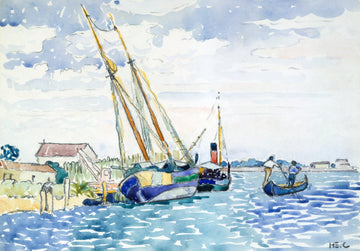 Akoestisch schilderij met Maritiem tafereel bij Venetië