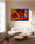 Abstract kleurrijke samenstelling - AkoestischeMuur