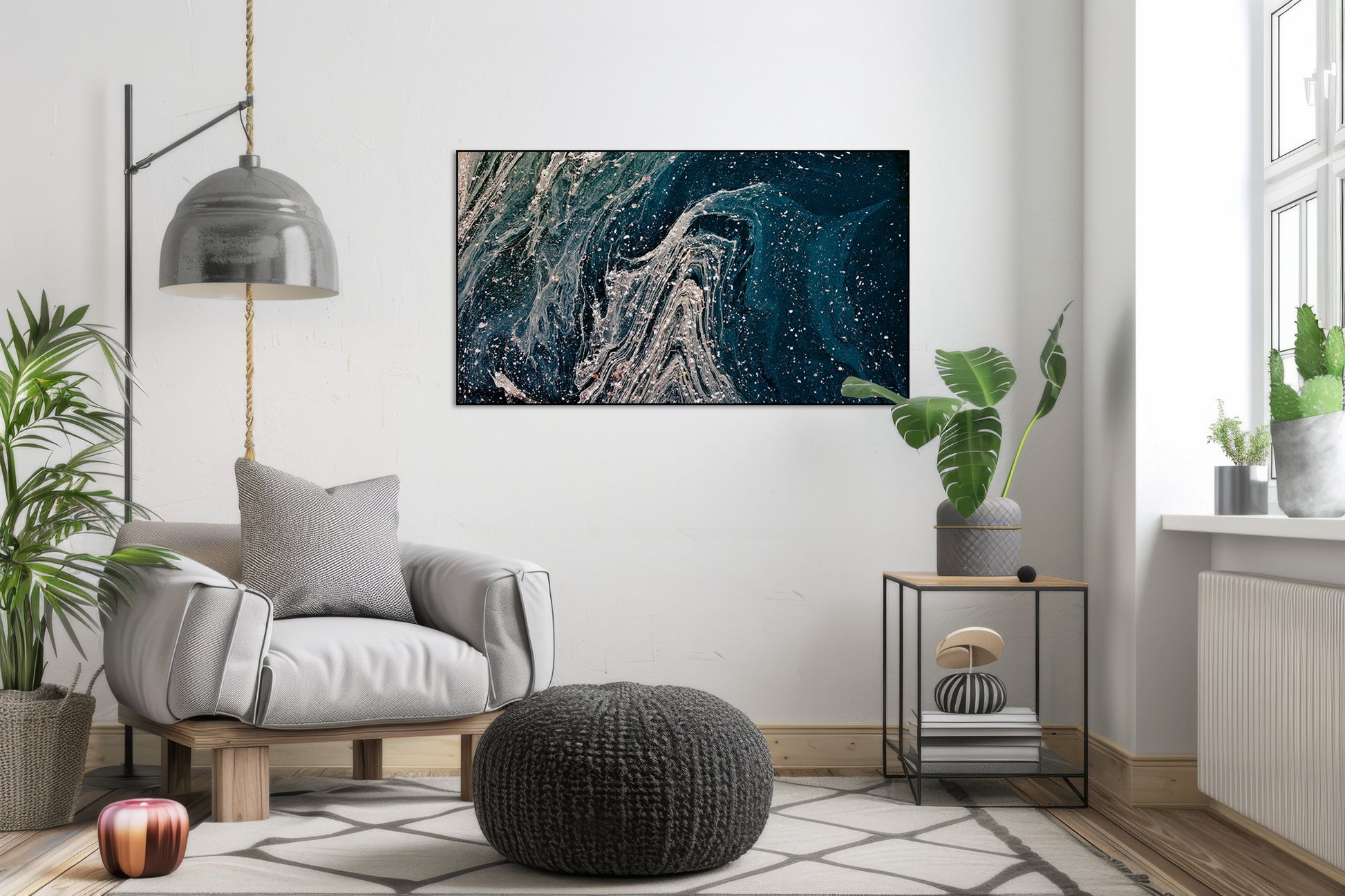 Donkerblauwe magische zee - AkoestischeMuur