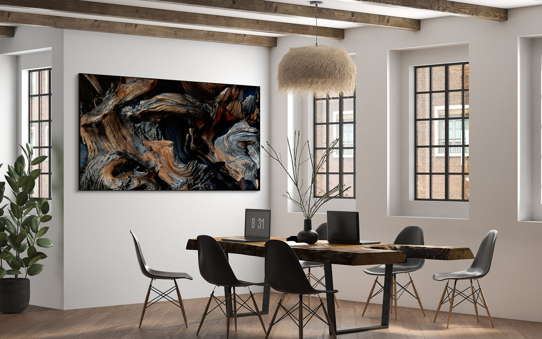 Akoestisch schilderij Abstracte bomenstructuur