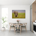 Akoestisch schilderij met Afrikaanse olifant in het wild - Keuken