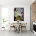Akoestisch schilderij met Blad met dauw – natuurfotografie - Keuken