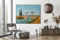 Akoestisch schilderij met Brug van Langlois – Van Gogh - Woonkamer