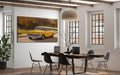 Akoestisch schilderij met Chevrolet in Québec Stad - retro stadsfoto - Kantoor