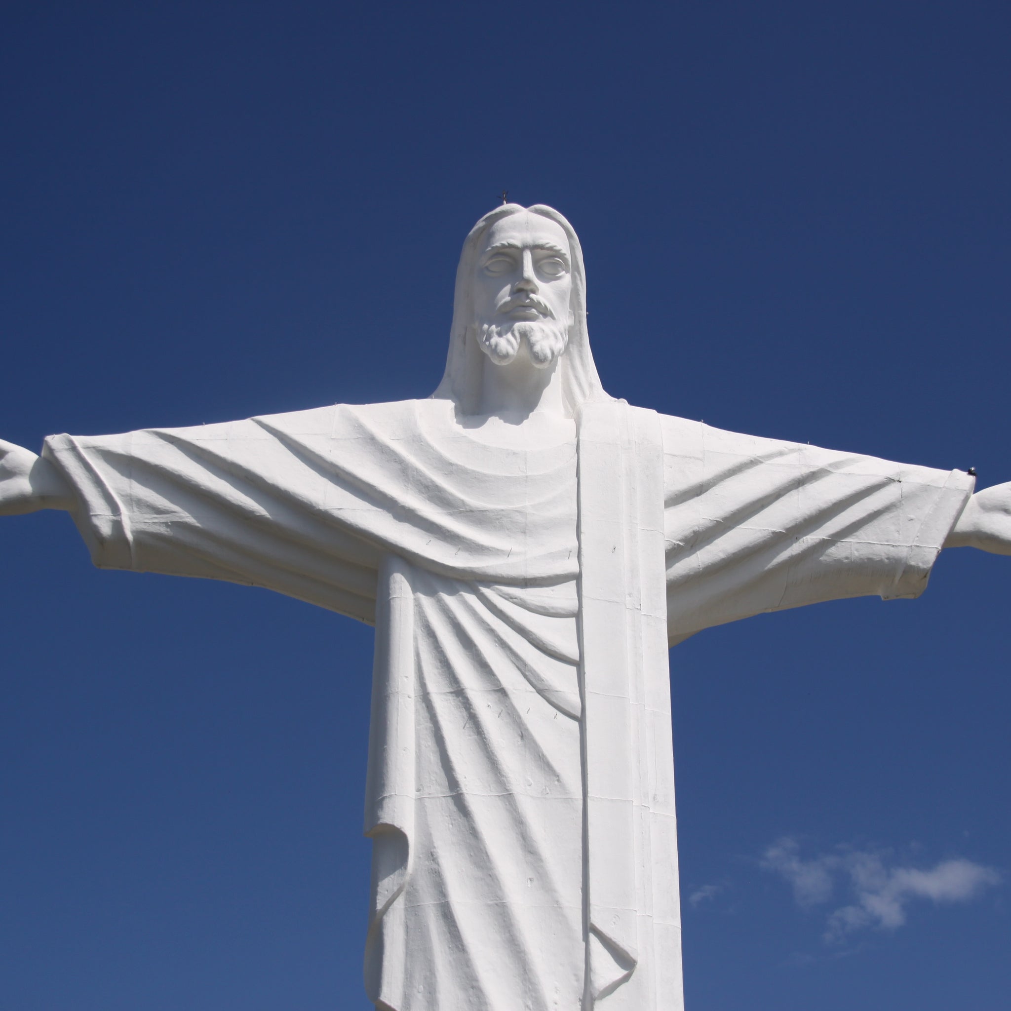 Akoestisch schilderij met Christus de Verlosser in Brazilië - iconisch wereldwonder