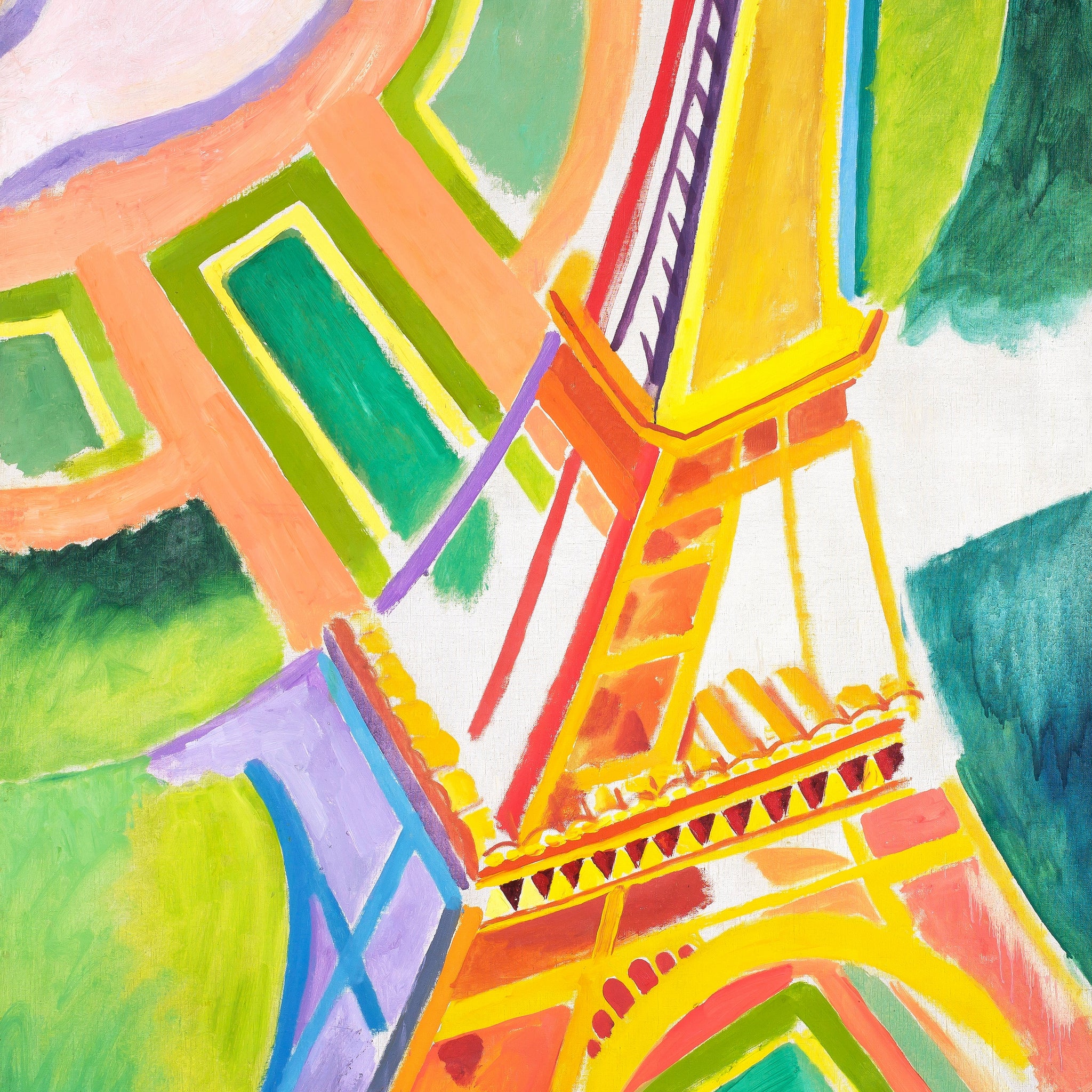 Akoestisch schilderij met De Eiffeltoren (1924) - Robert Delaunay
