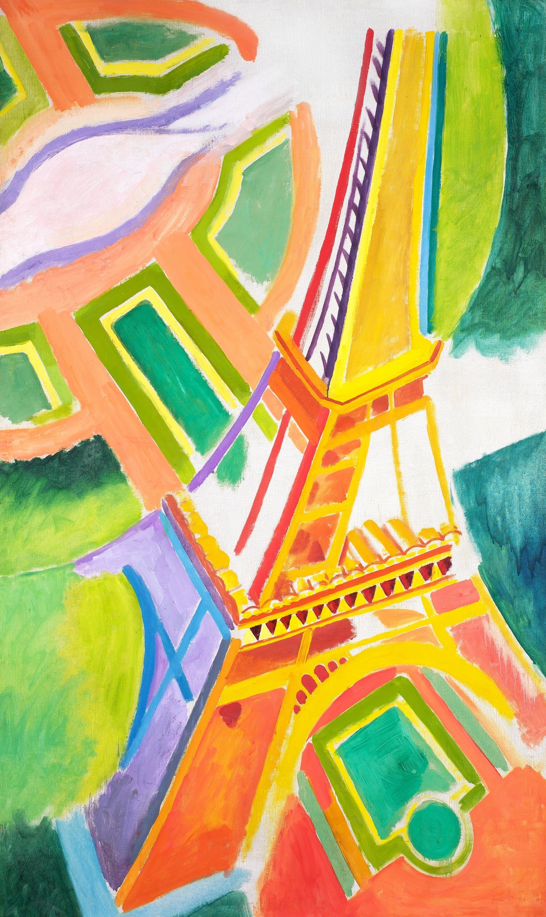 Akoestisch schilderij met De Eiffeltoren (1924) - Robert Delaunay