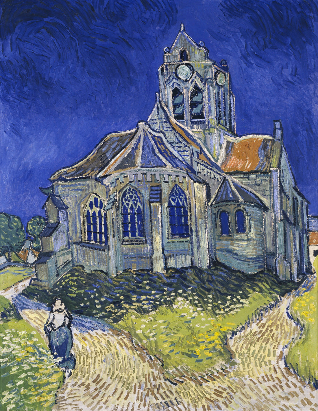 Akoestisch schilderij met De Kerk van Auvers - Vincent van Gogh