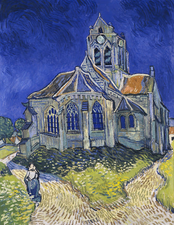 Akoestisch schilderij met De Kerk van Auvers - Vincent van Gogh