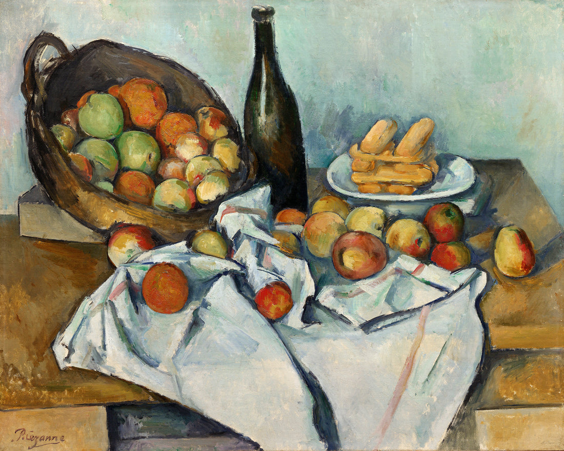 Akoestisch schilderij met De Mand met Appels - Paul Cézanne