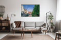 Akoestisch schilderij met Gentse kanaal – stadsfotografie - Woonkamer 3