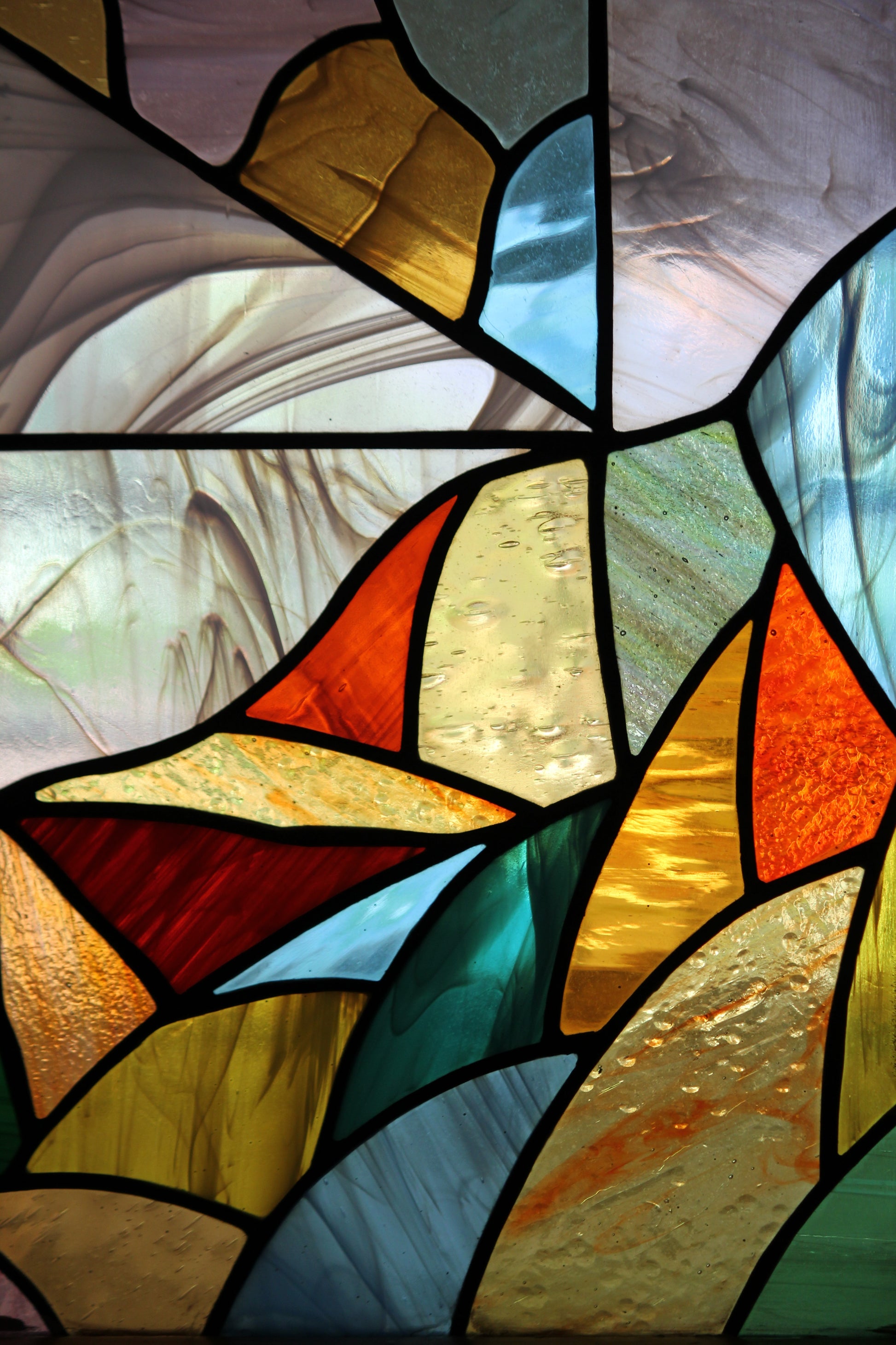 Akoestisch schilderij met Glas-in-Lood