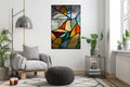 Akoestisch schilderij met Glas-in-Lood - Woonkamer 3
