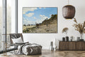 Akoestisch schilderij met Het Strand van Honfleur - Woonkamer 2