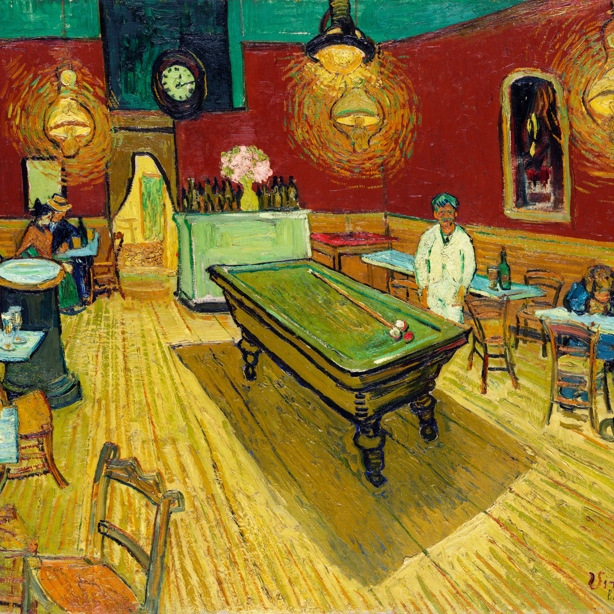 Akoestisch schilderij met Het nachtcafé – Van Gogh