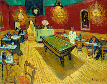 Akoestisch schilderij met Het nachtcafé – Van Gogh