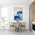 Akoestisch schilderij met Irissen – bloemen natuurfoto - Keuken