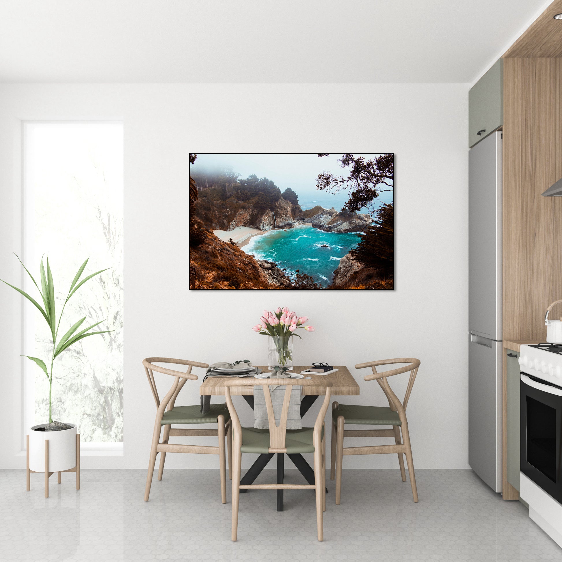 Akoestisch schilderij met Julia Pfeiffer Park – Big Sur - Keuken