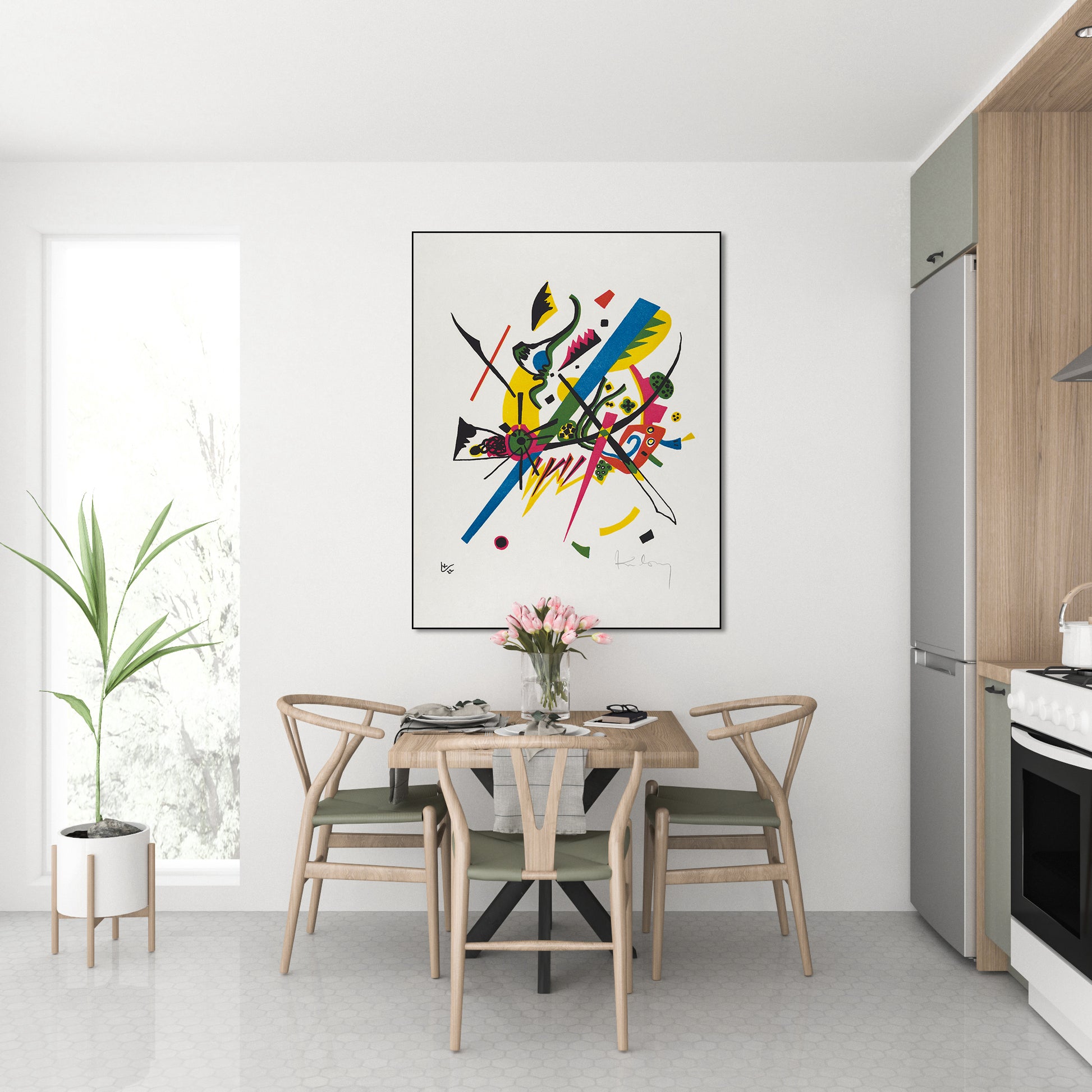 Akoestisch schilderij met Kleine Welten I – surrealisme - Keuken