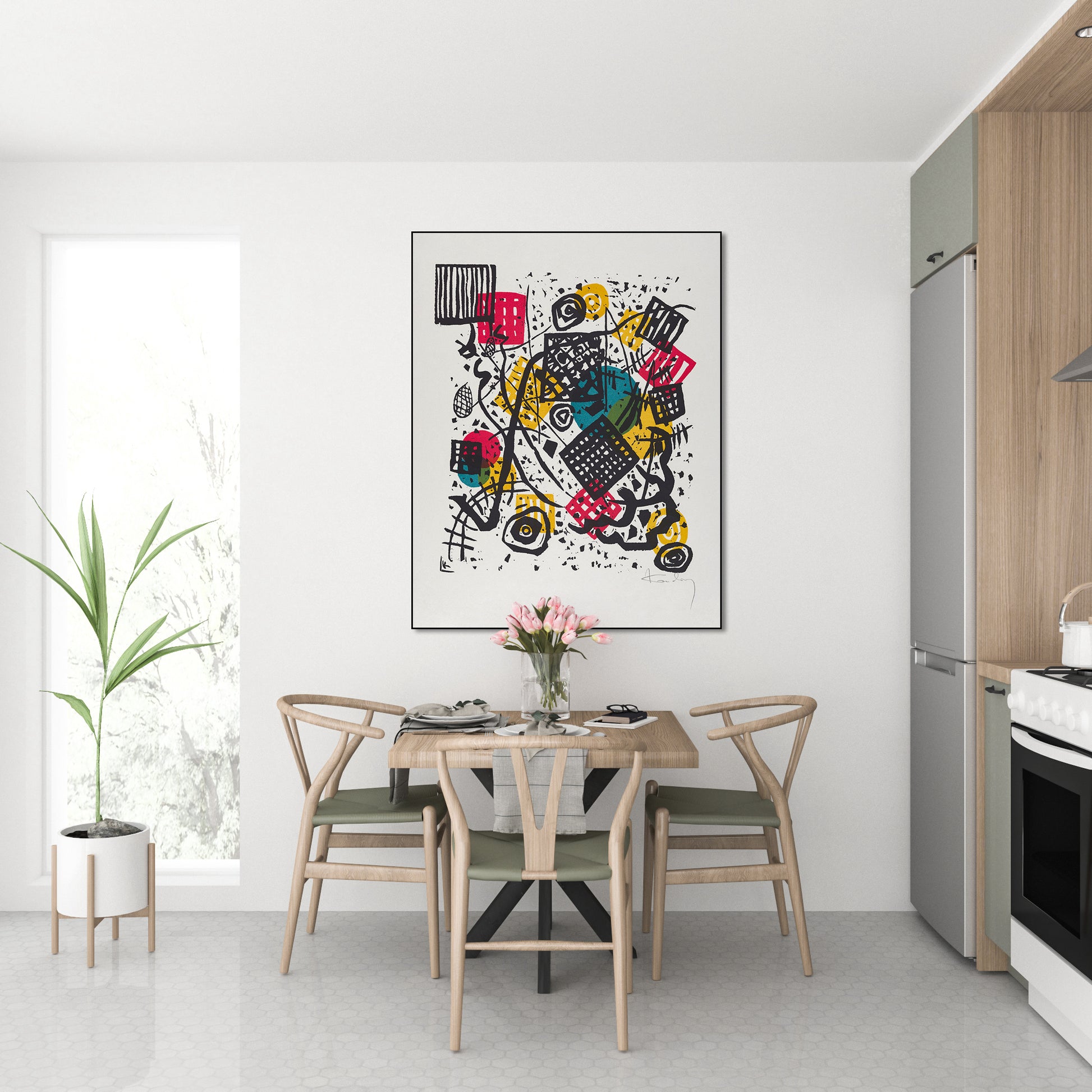 Akoestisch schilderij met Kleine Welten – surrealistische - Keuken
