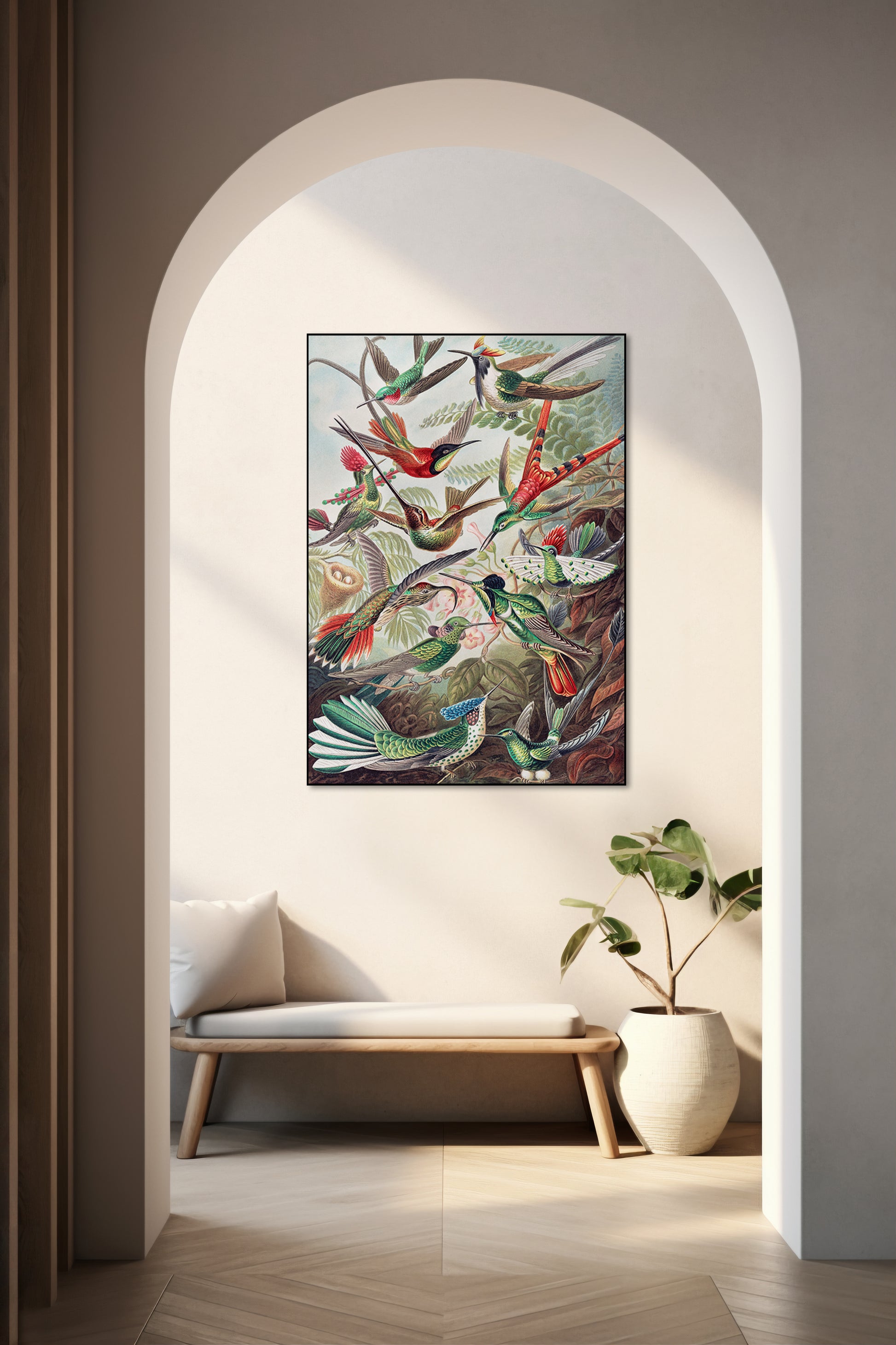 Akoestisch schilderij met Kolibries - Ernst Haeckel Hal