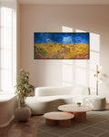Akoestisch schilderij met Korenveld met Kraaien - Vincent van Gogh - Woonkamer 2