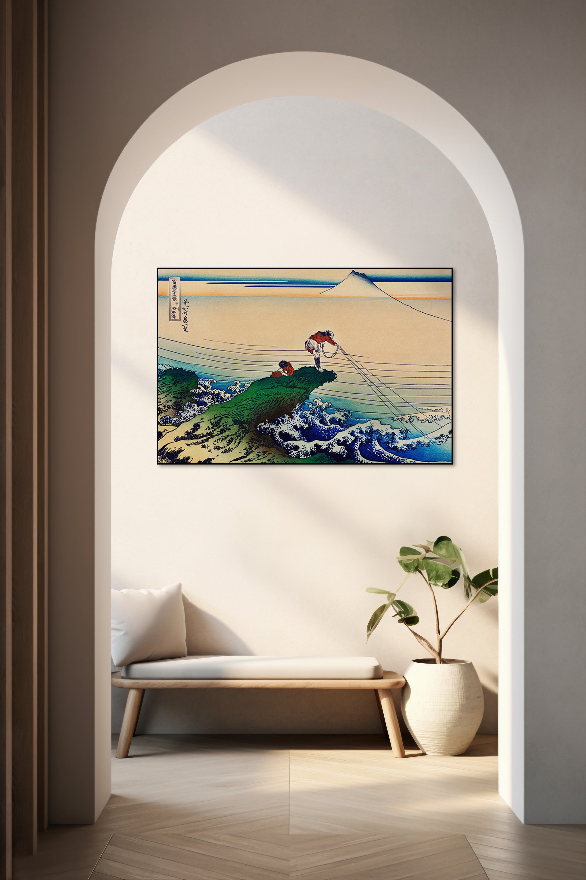 Akoestisch schilderij met Koshu Kajikazawa – Japan natuur - Hal
