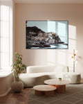 Akoestisch schilderij met Kuststad in Italië - Manarola - Woonkamer 2