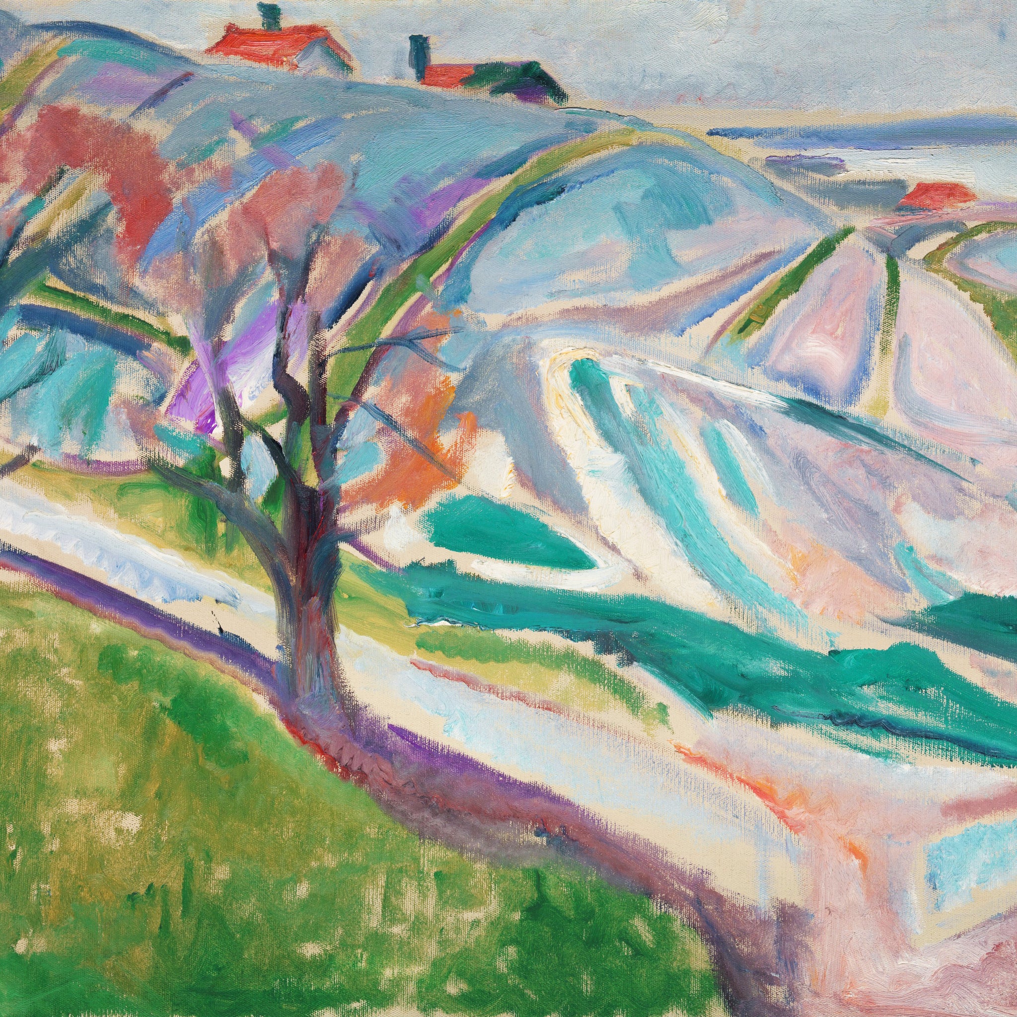 Akoestisch schilderij met Landschap van Kragerø