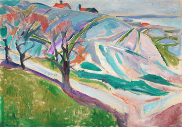 Akoestisch schilderij met Landschap van Kragerø