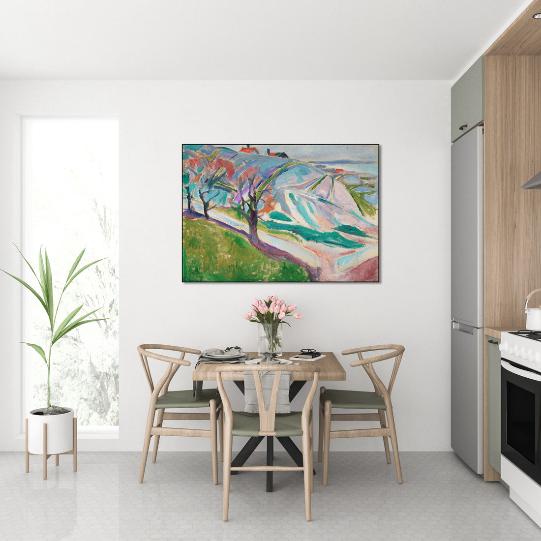 Akoestisch schilderij met Landschap van Kragerø