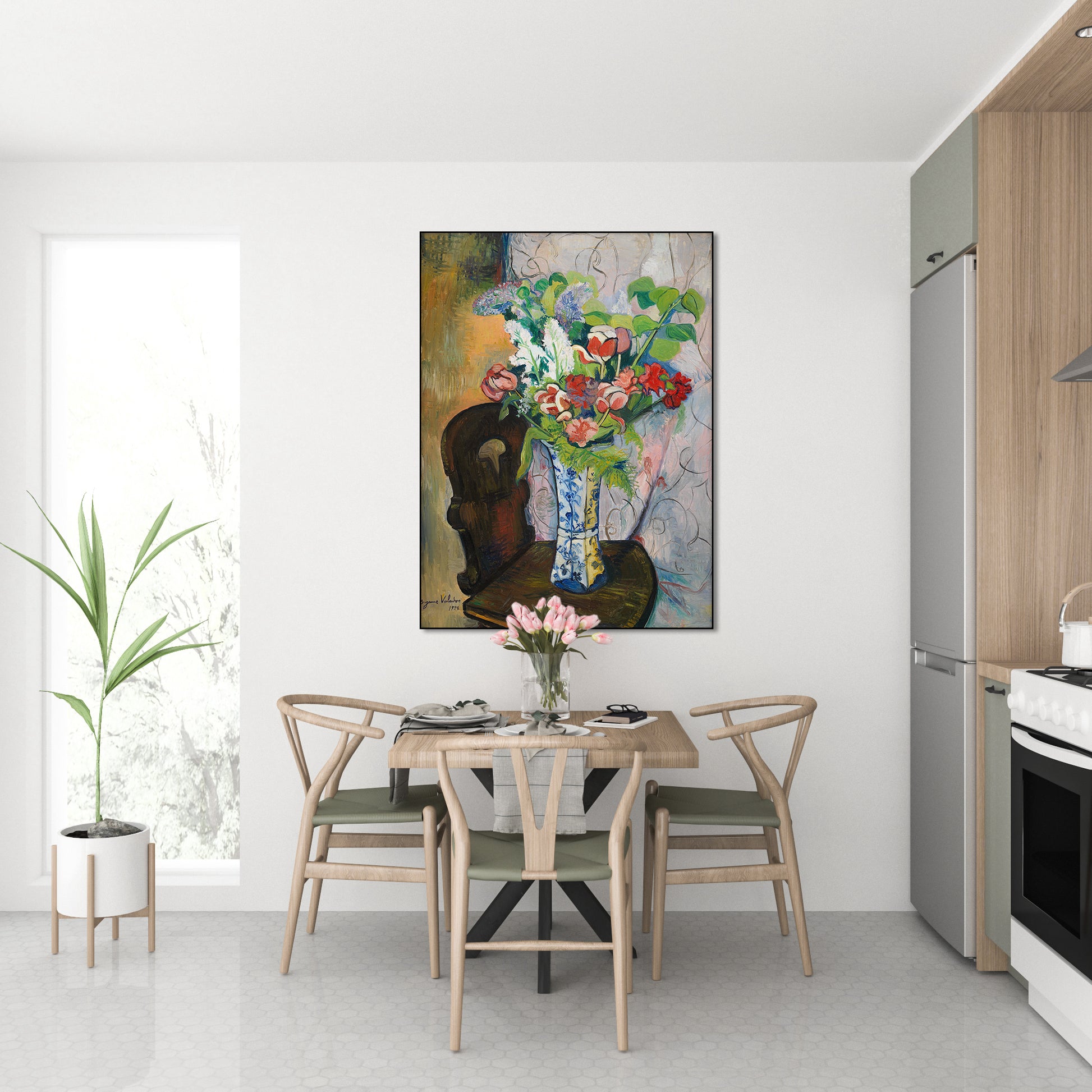 Akoestisch schilderij met Lente Bloemen (1928) - Suzanne Valadon - Keuken
