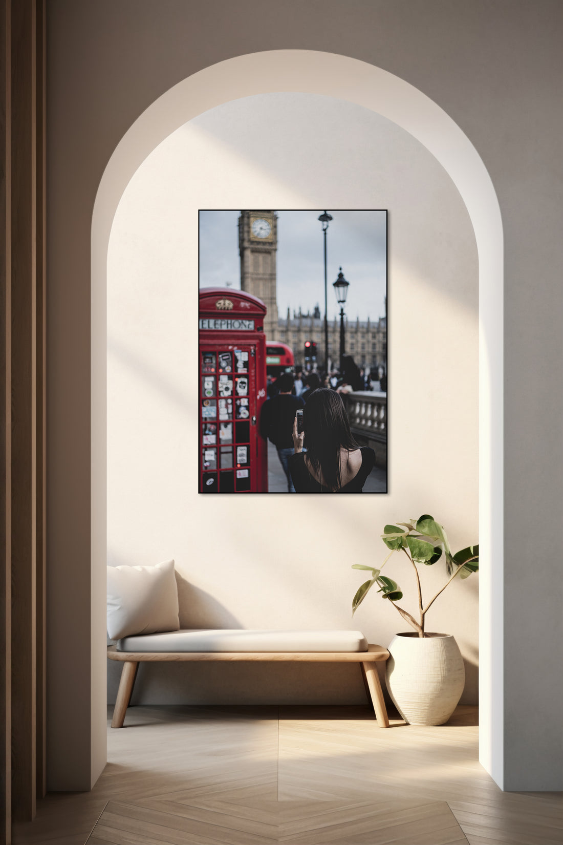 Akoestisch schilderij met Londen – iconisch stadsgezicht