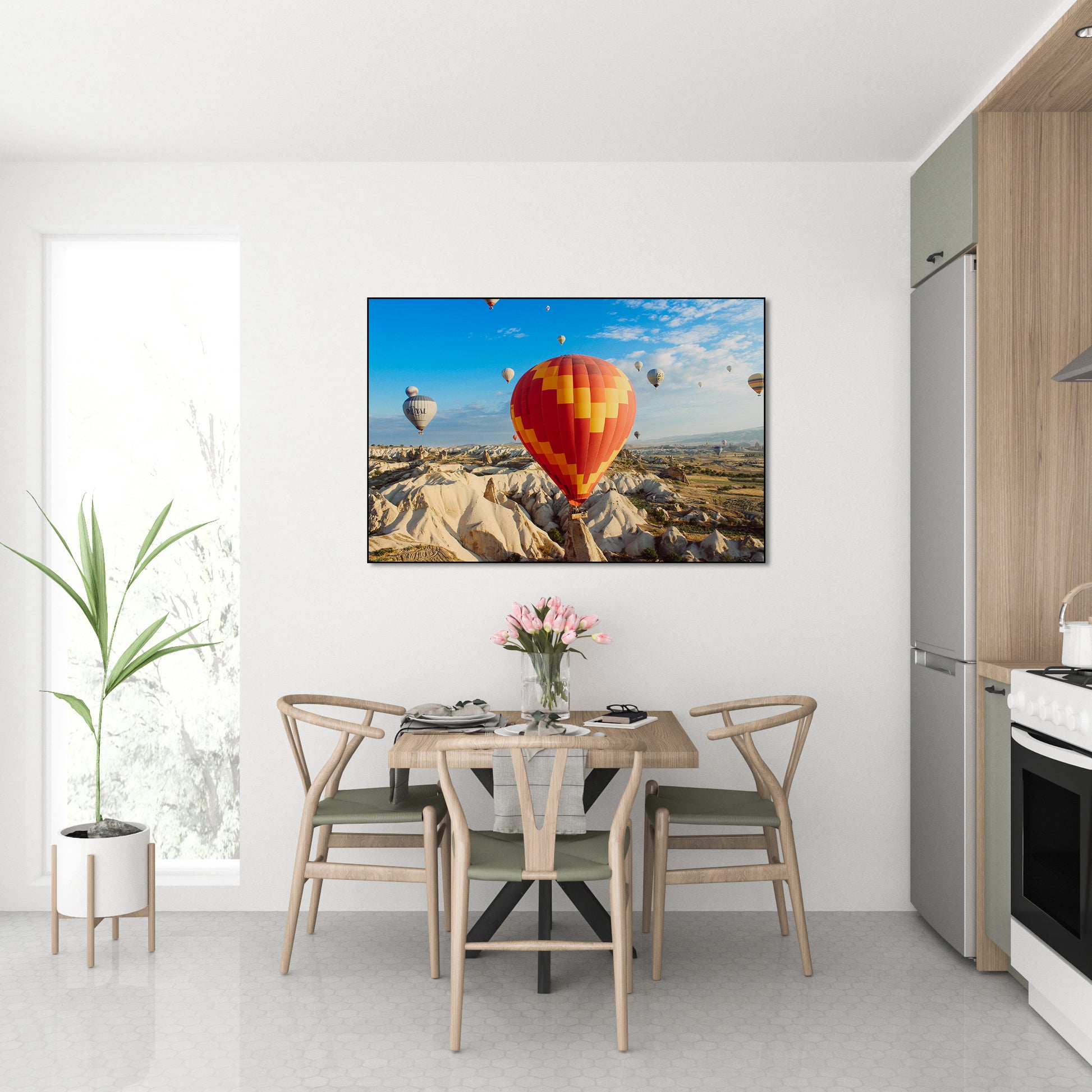 Akoestisch schilderij met Luchtballonnen – hemelkunst - Keuken