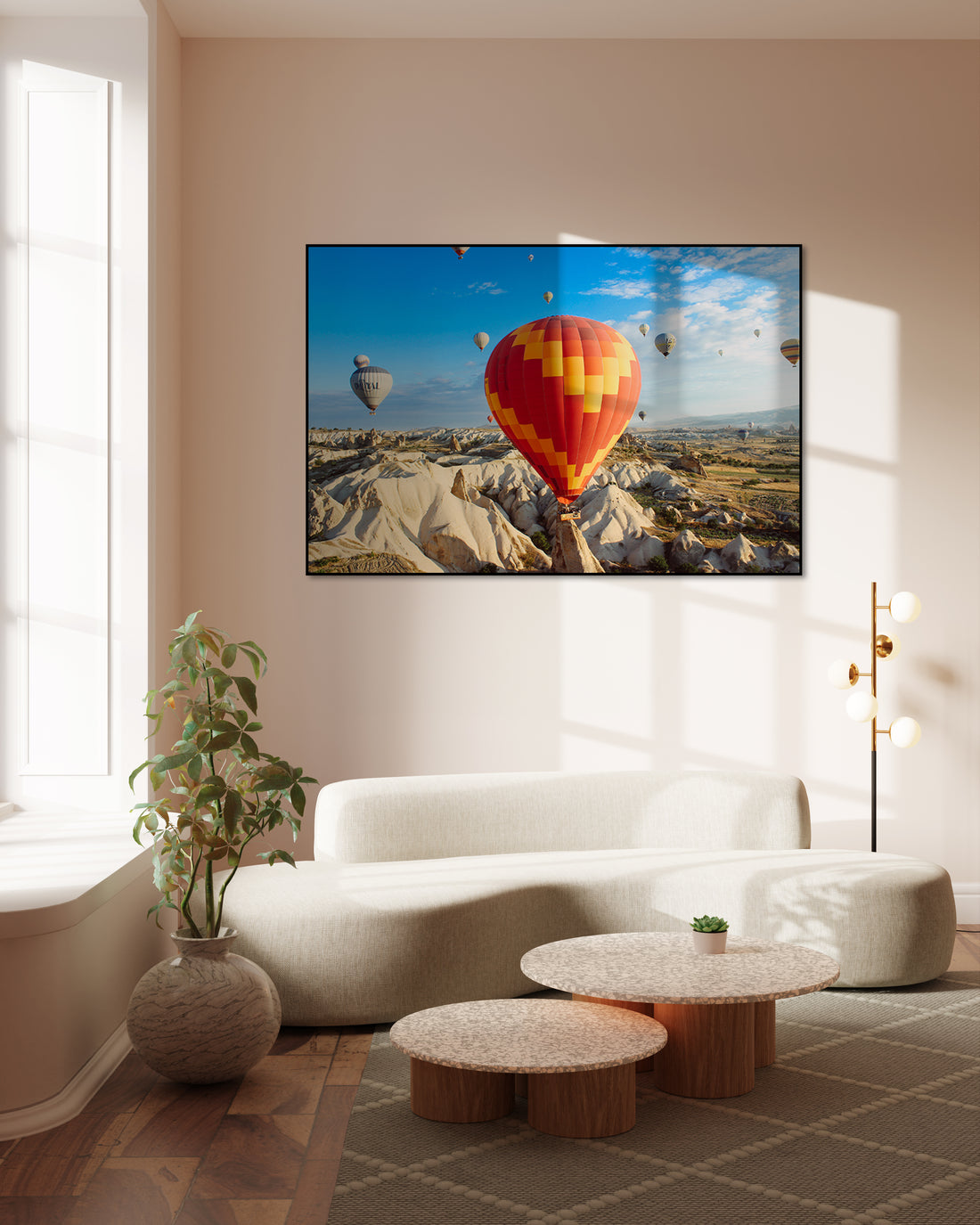 Akoestisch schilderij met Luchtballonnen – hemelkunst