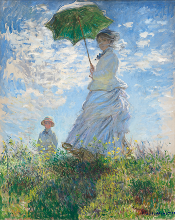 Akoestisch schilderij met Madame Monet & haar zoon