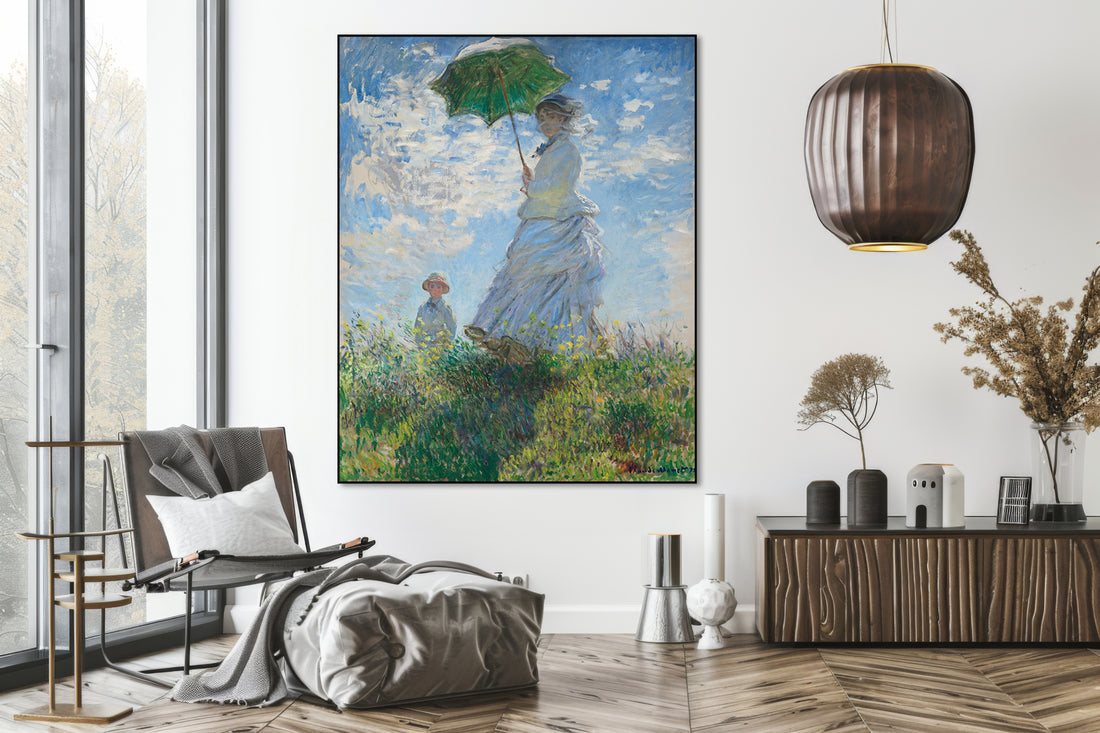Akoestisch schilderij met Madame Monet & haar zoon