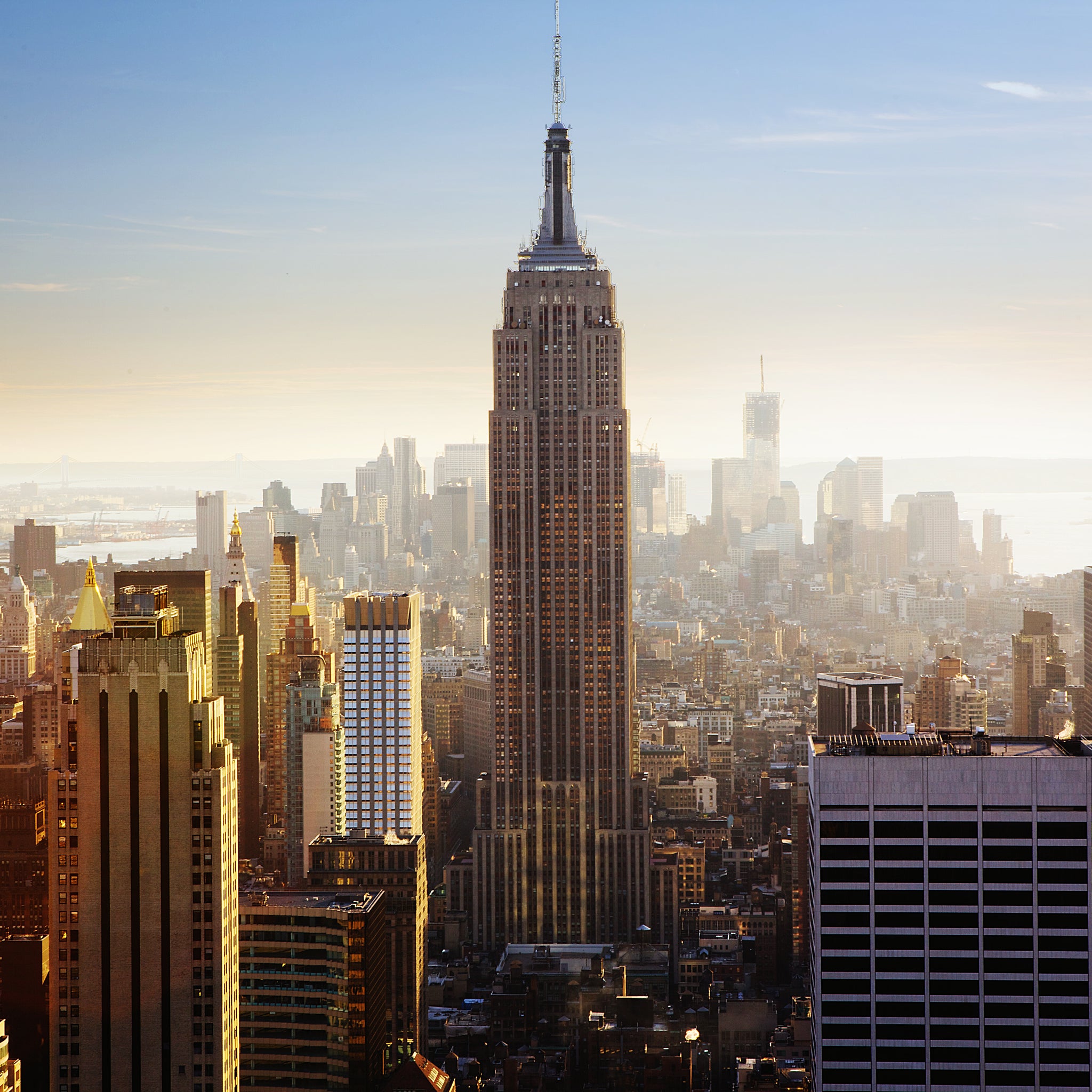 Akoestisch schilderij met Manhattan – stadsgezicht NYC
