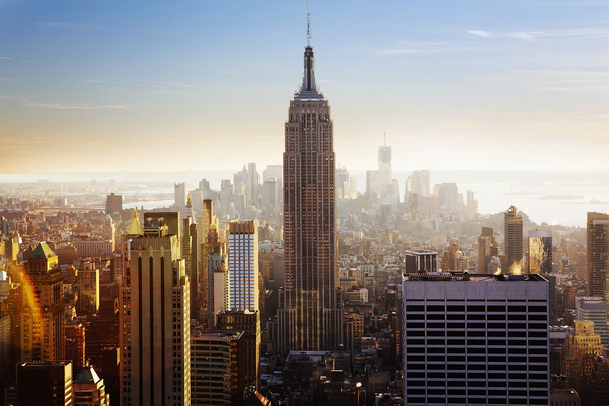 Akoestisch schilderij met Manhattan – stadsgezicht NYC