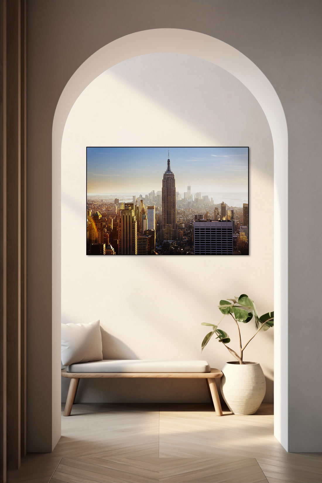 Akoestisch schilderij met Manhattan – stadsgezicht NYC