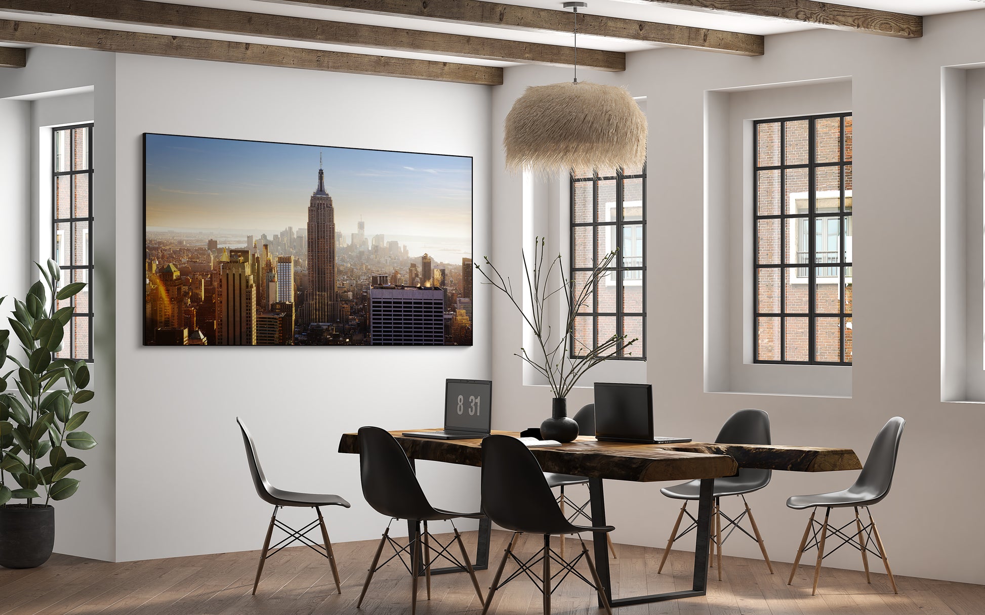 Akoestisch schilderij met Manhattan – stadsgezicht NYC - Kantoor