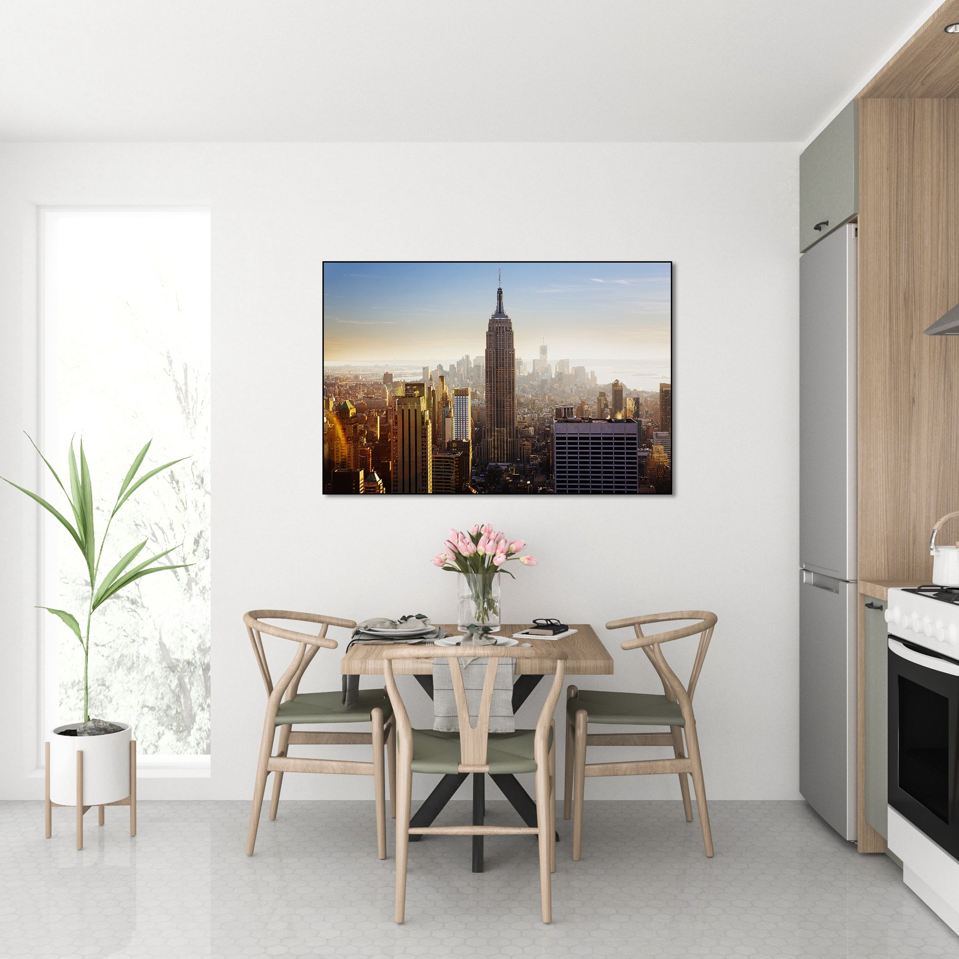 Akoestisch schilderij met Manhattan – stadsgezicht NYC - Keuken