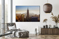 Akoestisch schilderij met Manhattan – stadsgezicht NYC - Woonkamer
