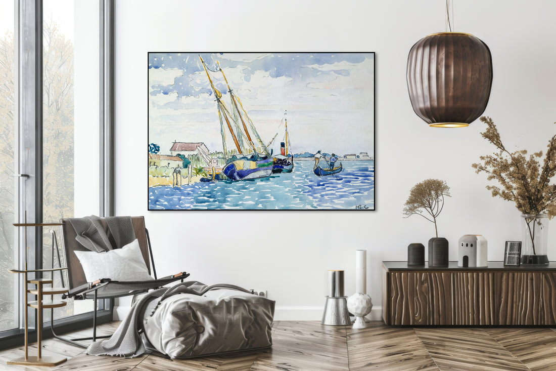 Akoestisch schilderij met Maritiem tafereel bij Venetië