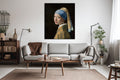 Akoestisch schilderij met Meisje met de parel - Woonkamer 3