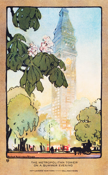 Akoestisch schilderij met Metropolitan Tower zomeravond